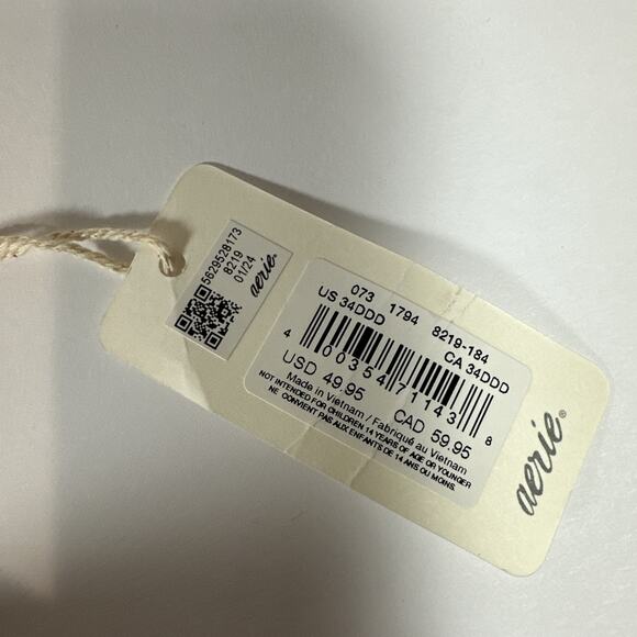 Aerie Bra 34DDD SMOOTHEZ Sands Underwire Full Coverage Lightly Lined T Shirt NWT - Picture 8 of 11